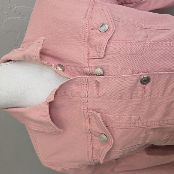 Pink Denim Jacket TIME and TRUE S - Picture 2 of 11
